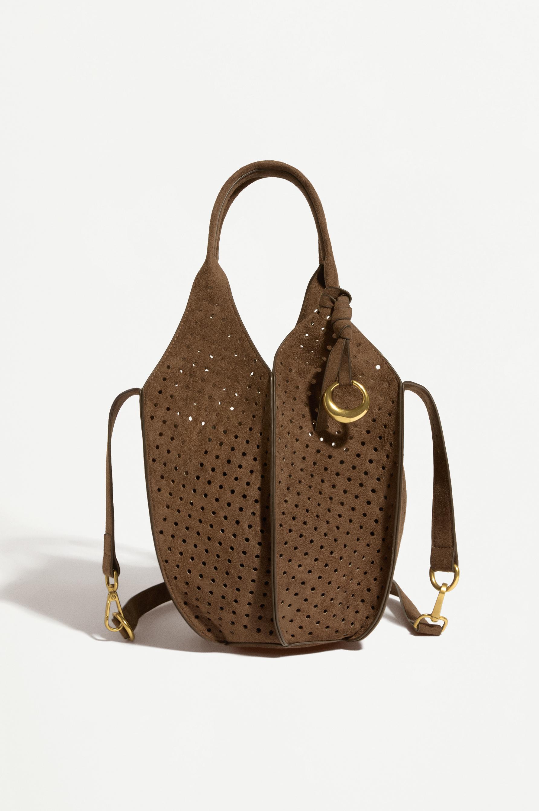 Bolso bandolera efecto ante troquelado