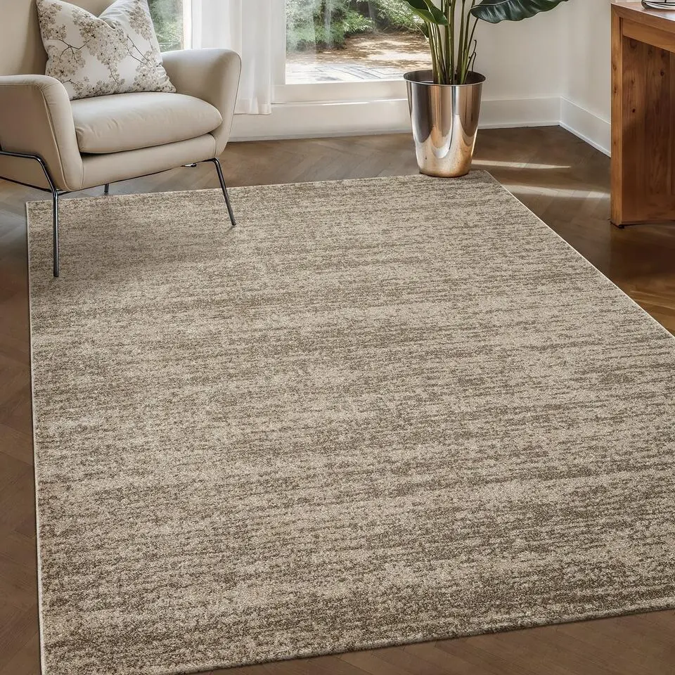 Relax Oslo - Laagpolig Effen Vloerkleed - Beige - 200x290 CM