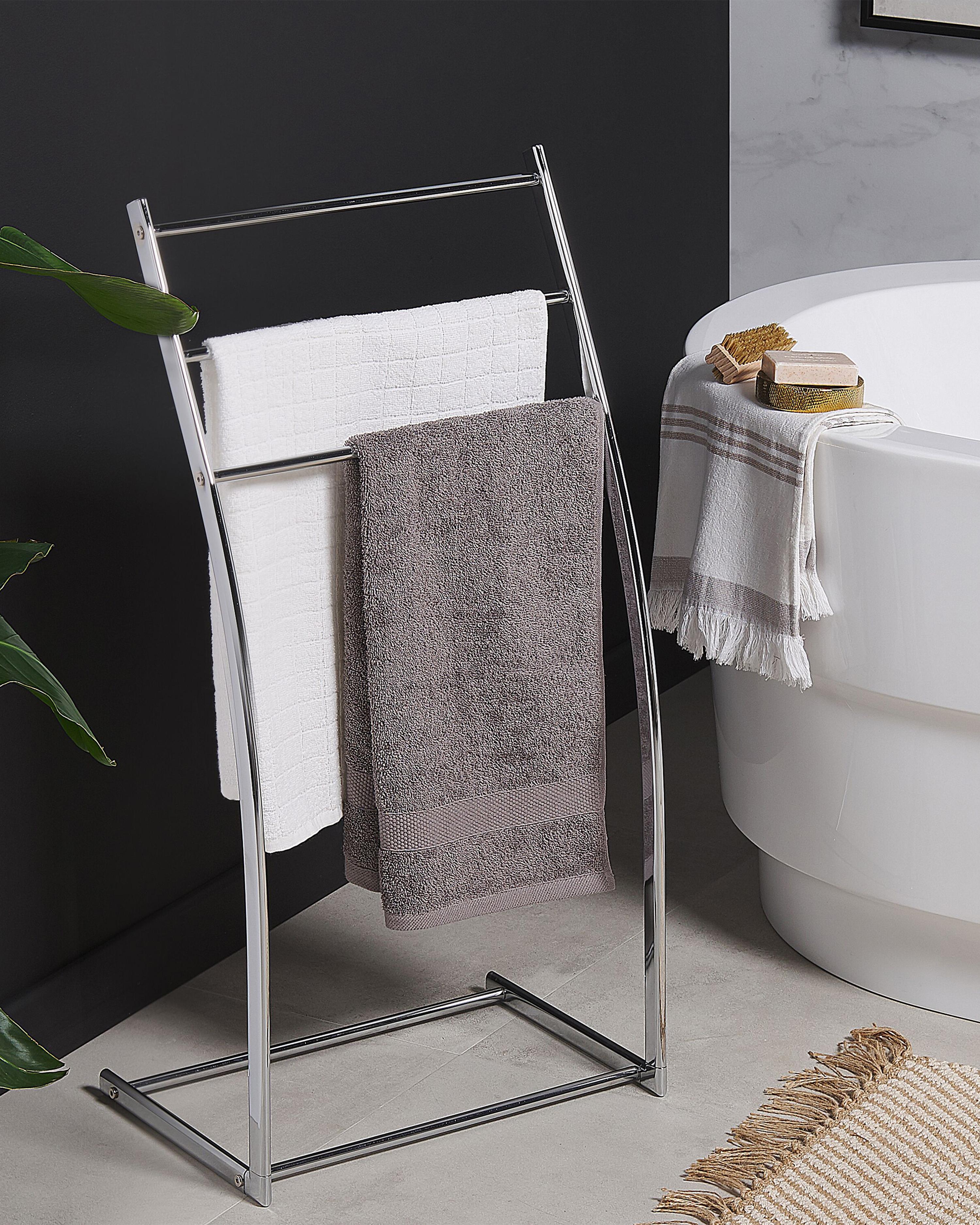 Towel Stand AMBIL Metal Silver
