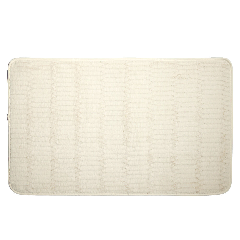 Tapis rectangulaire beige ou blanc 50x80cm