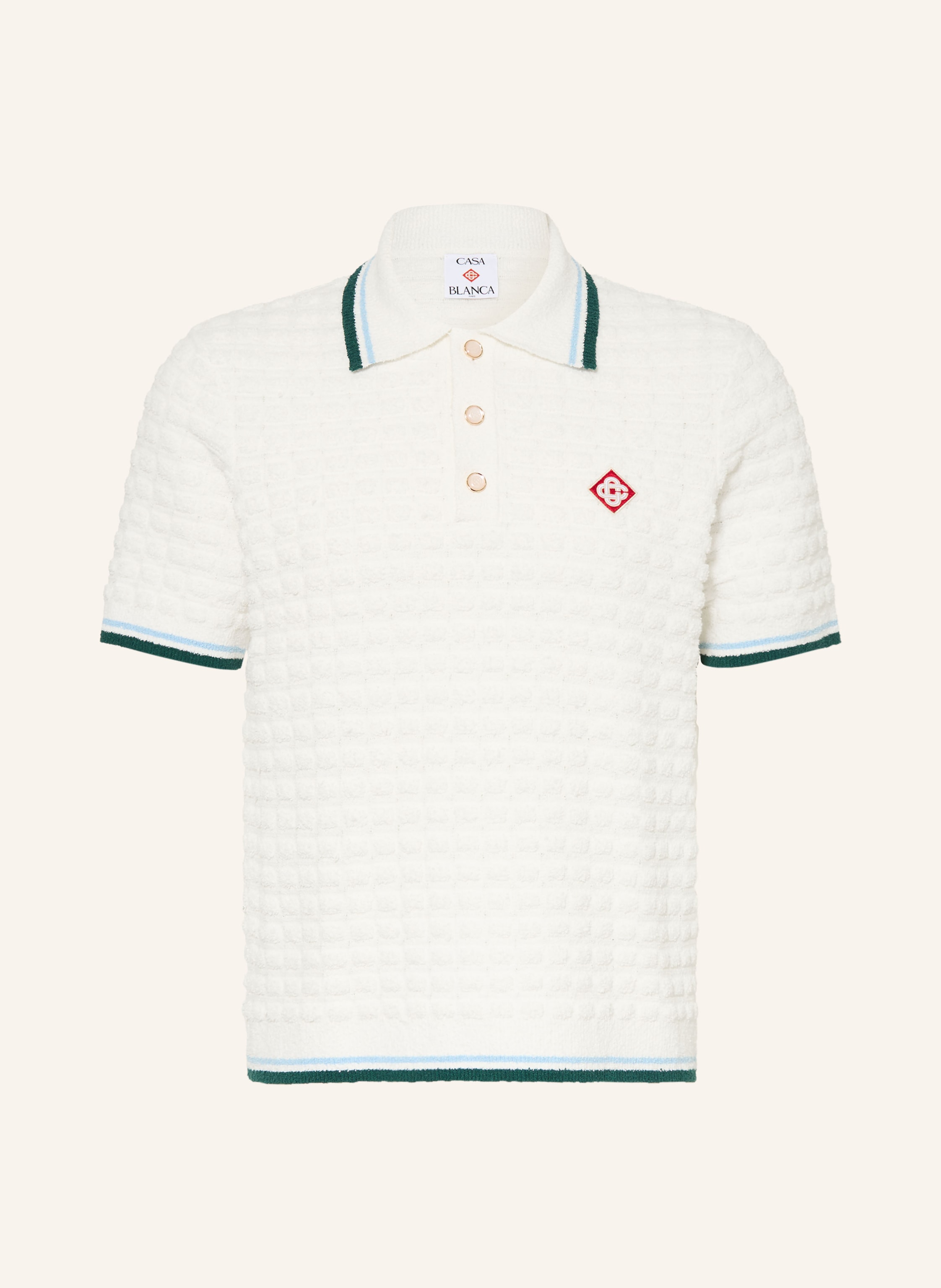 Casablanca Frottee-Poloshirt Slim Fit