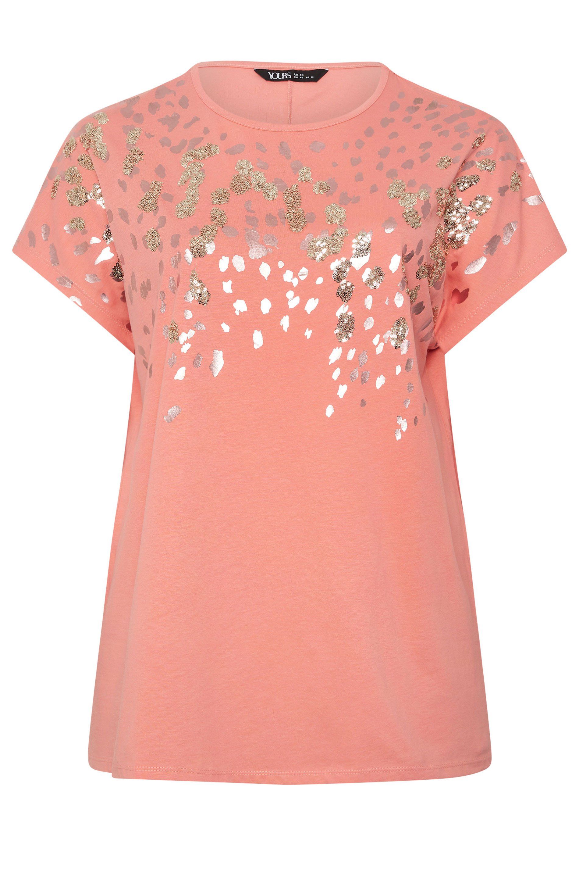 Yours Sequin Animal T-Shirt