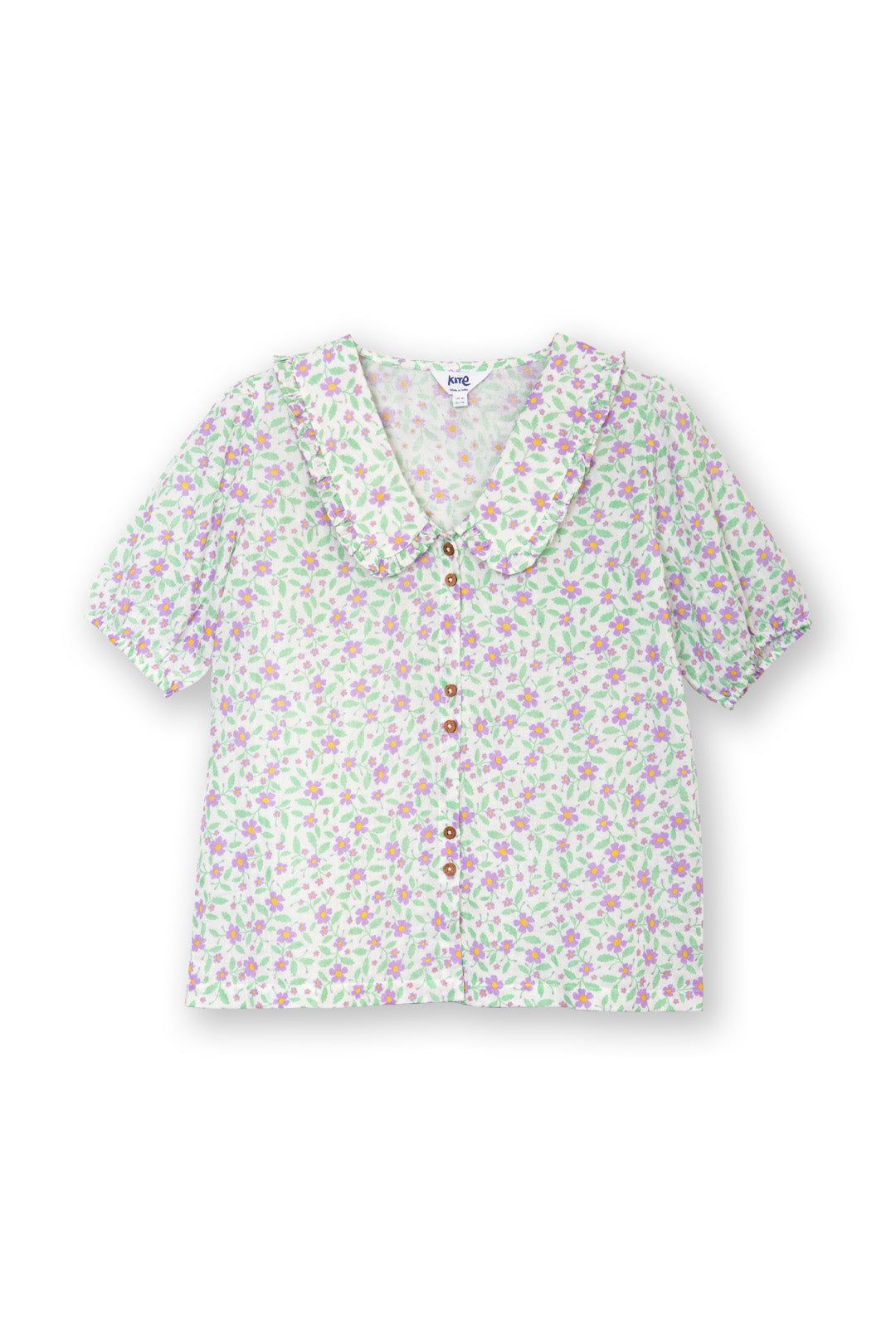 Kite Crendell Dolly Collar Muslin Blouse Bloom