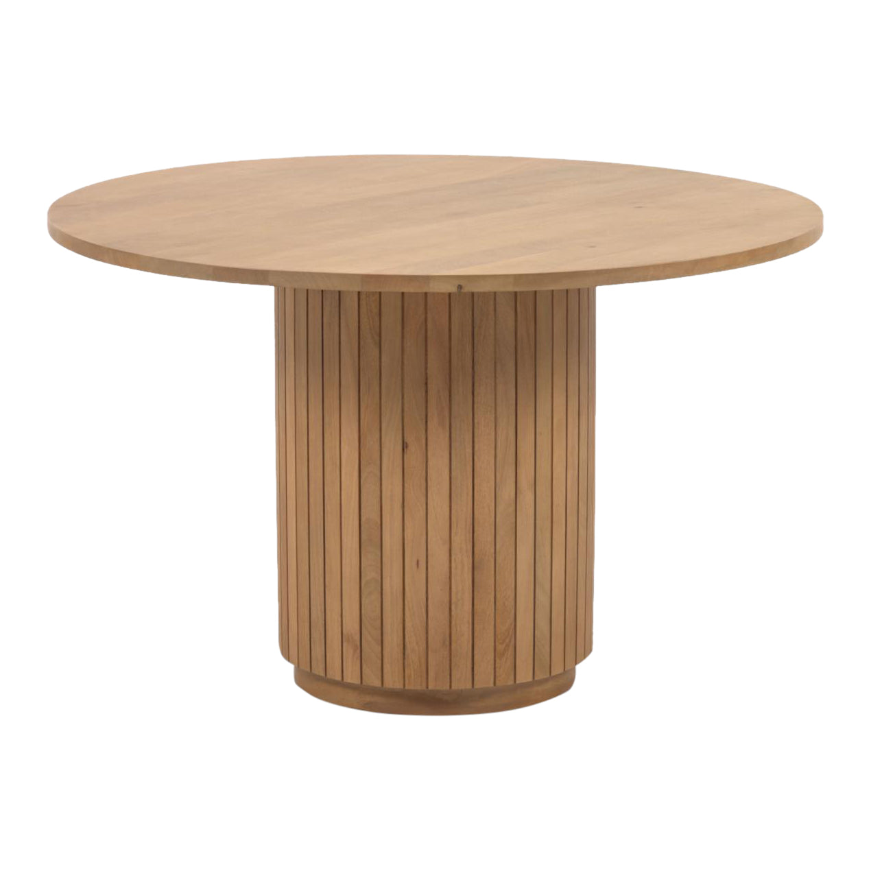 Kave Home Licia Eettafel - Ø 120 cm - Bruin
