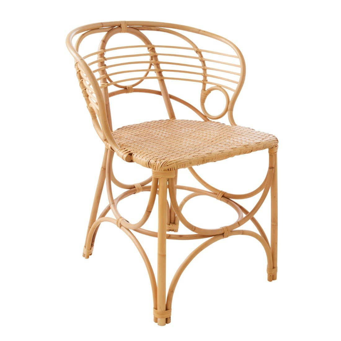 GINGKO HORIZON - Fauteuil de table en rotin