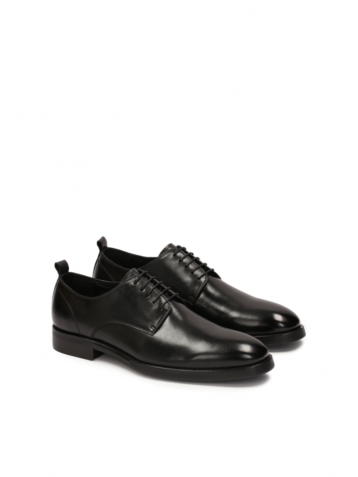 Elegant black leather shoes