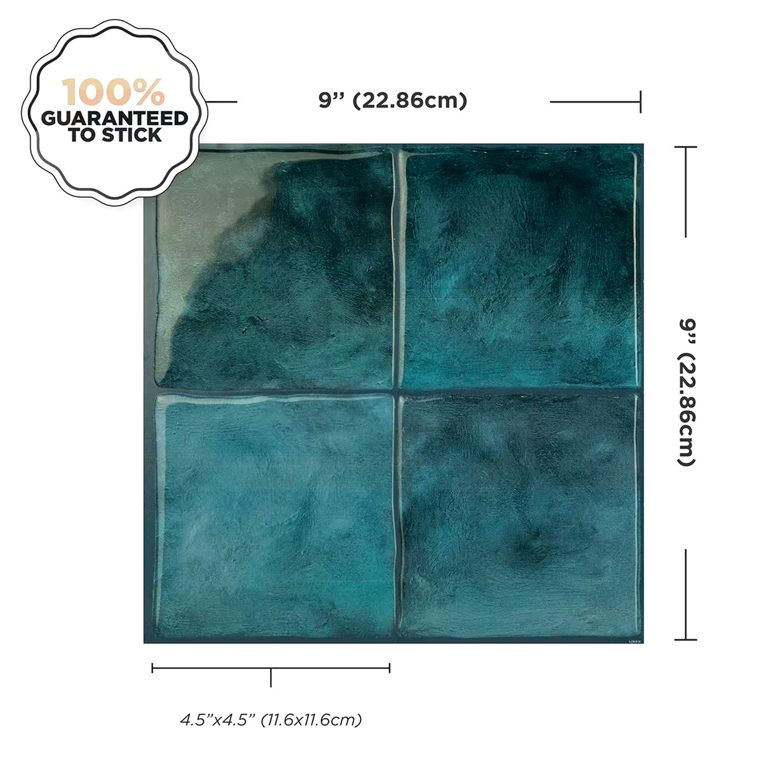 Smart Tiles Peel & Stick Self-Adhesive Kitchen & Bathroom Wall Tiles, Zellige Costa