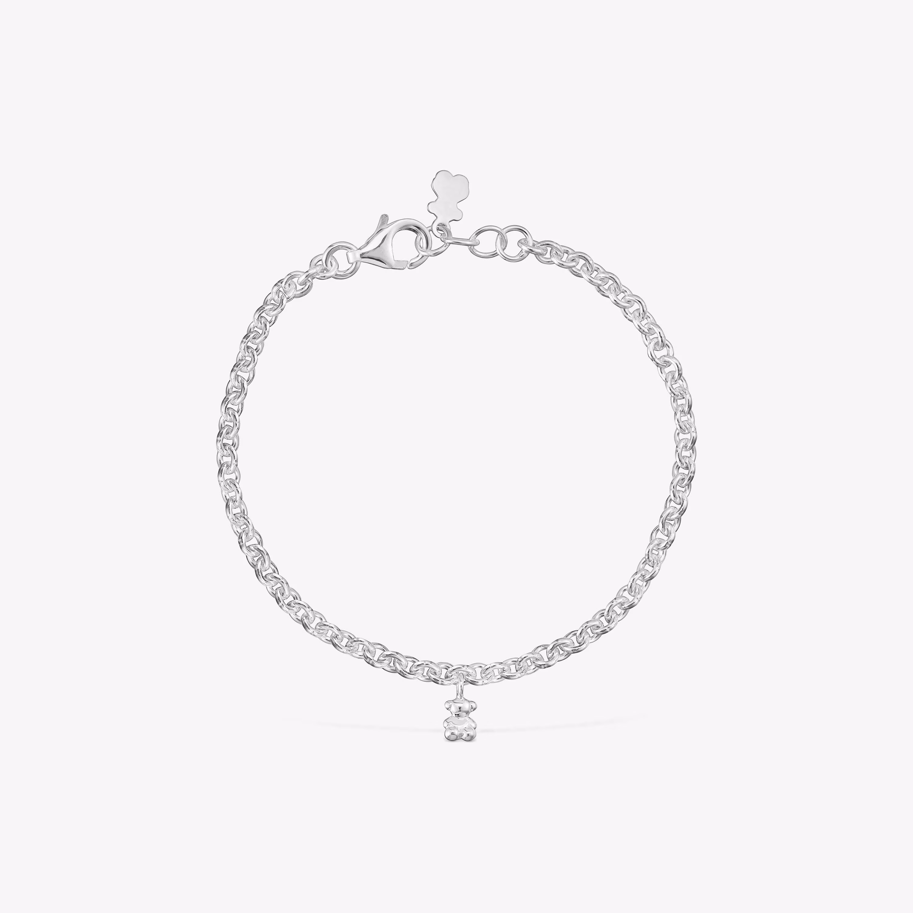 Pulsera cadena de plata Bold Bear