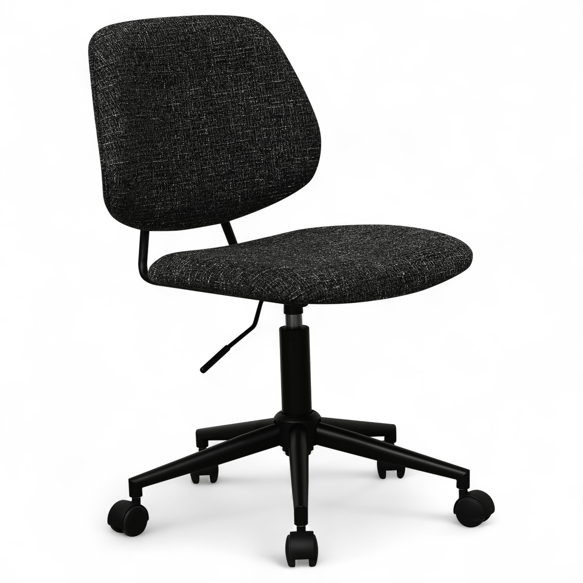Furnhouse bureaustoel Alto - Zwart - Stof (Bouclé) - 57x60x82