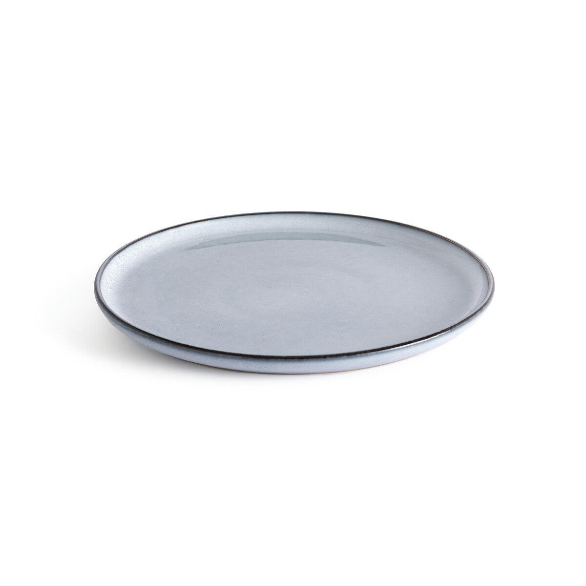 Lot de 6 assiettes plates en grès émaillé, Bambyo