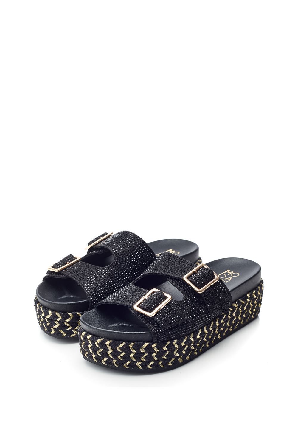 Moda In Pelle Oceania' Textile Flatforms