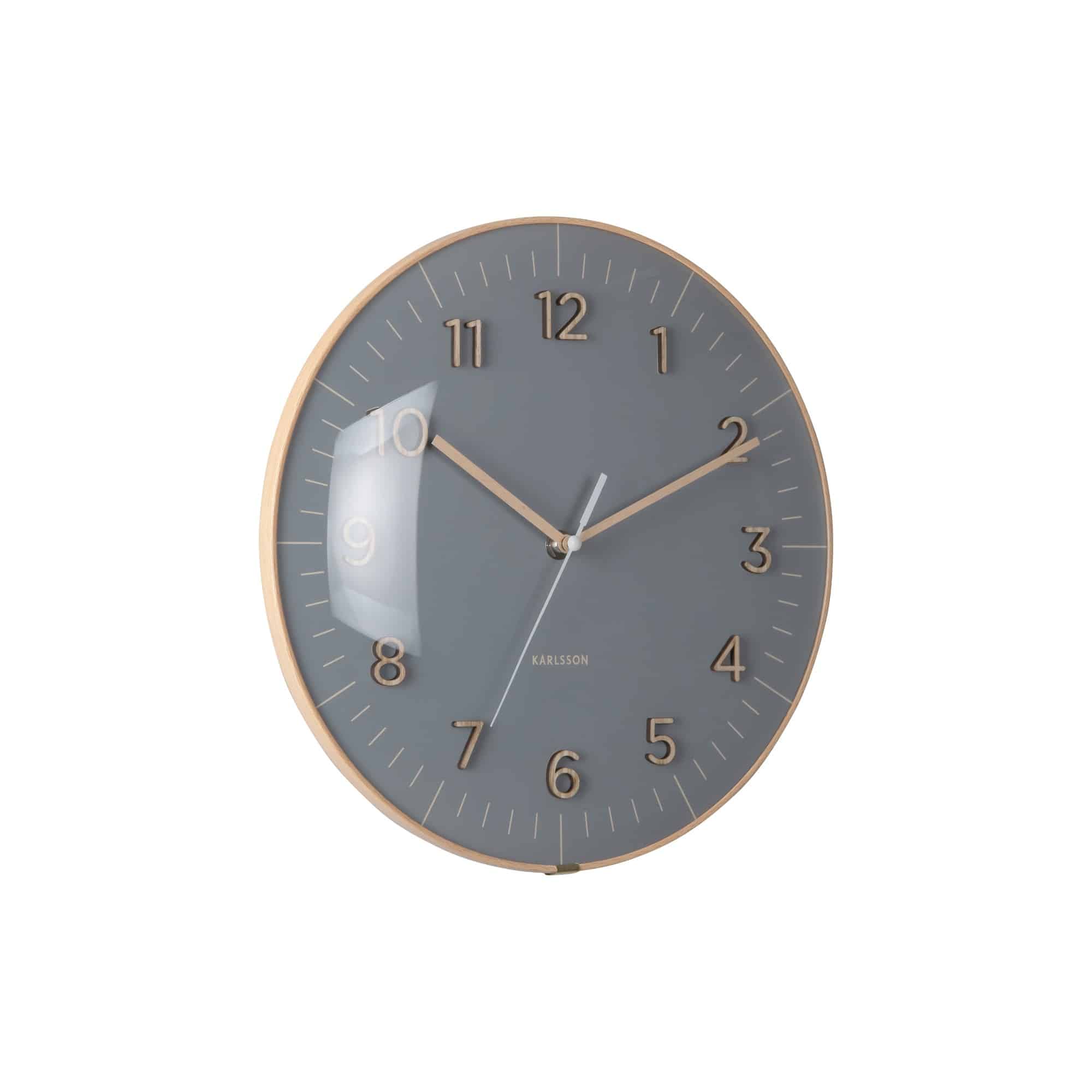 Karlsson wandklok Esencia Dome - grijs - Ø30cm