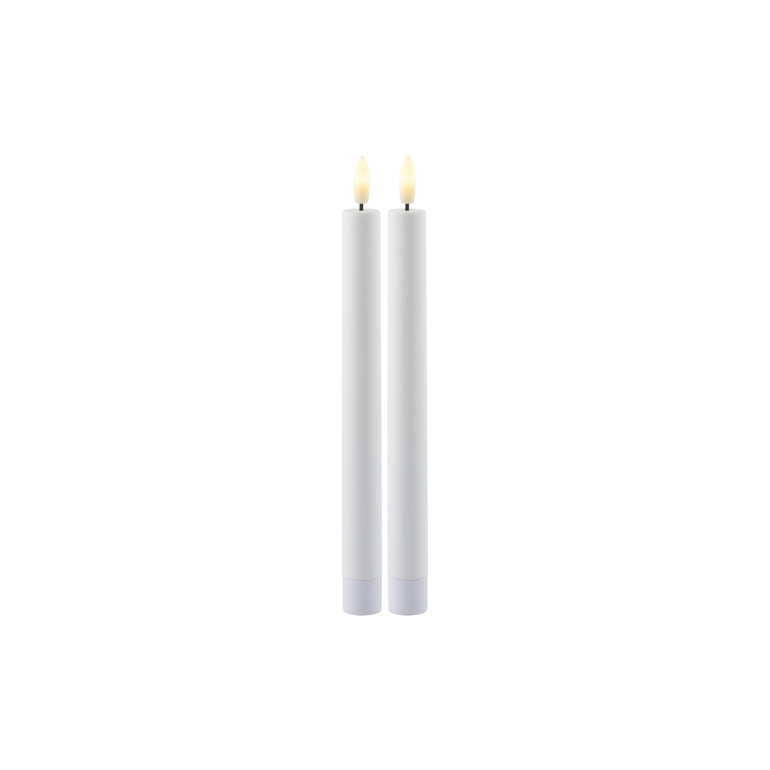 Sille genopladelige kronelys, white