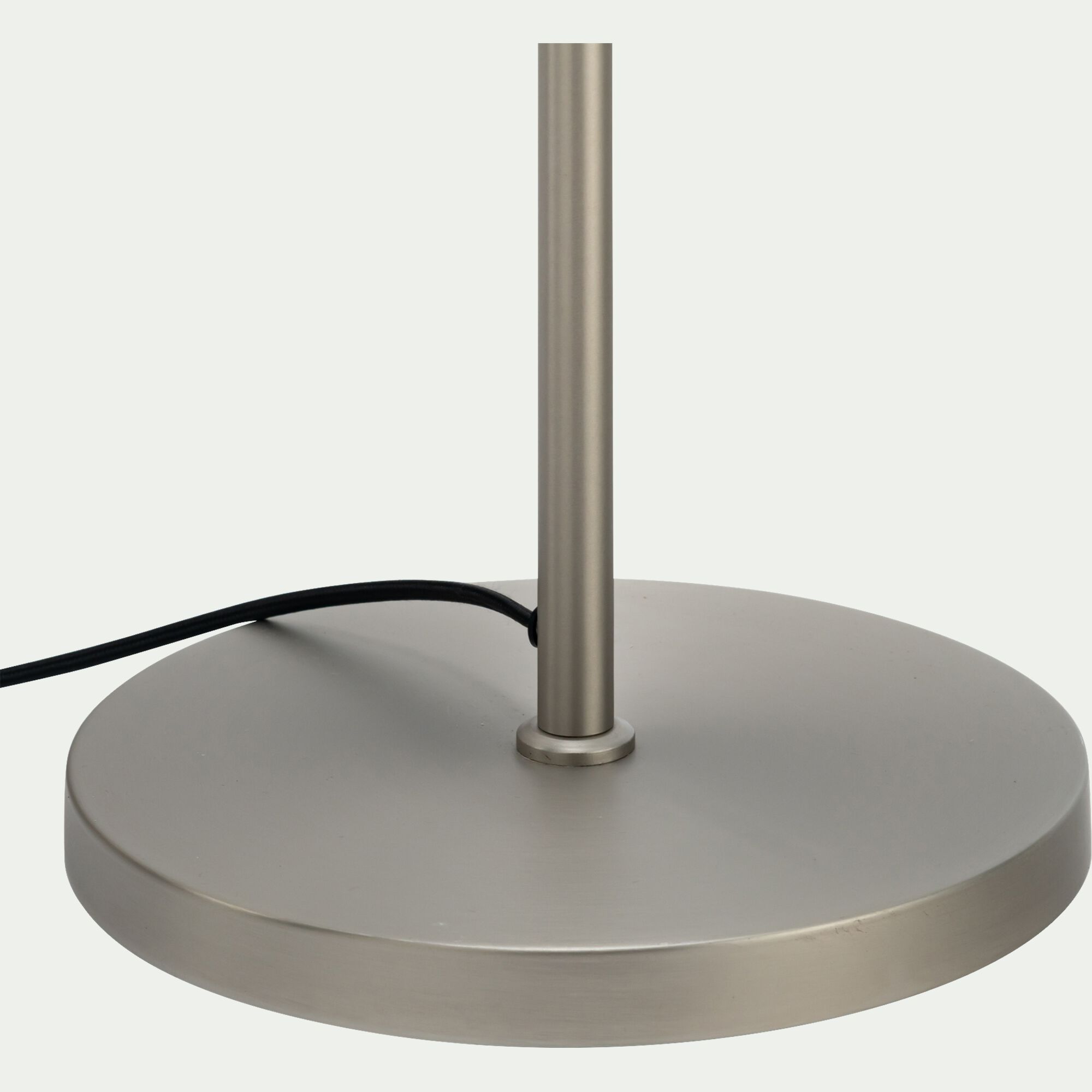 RAVENNE - Lampadaire électrifié avec liseuse H150cm - argenté brossé