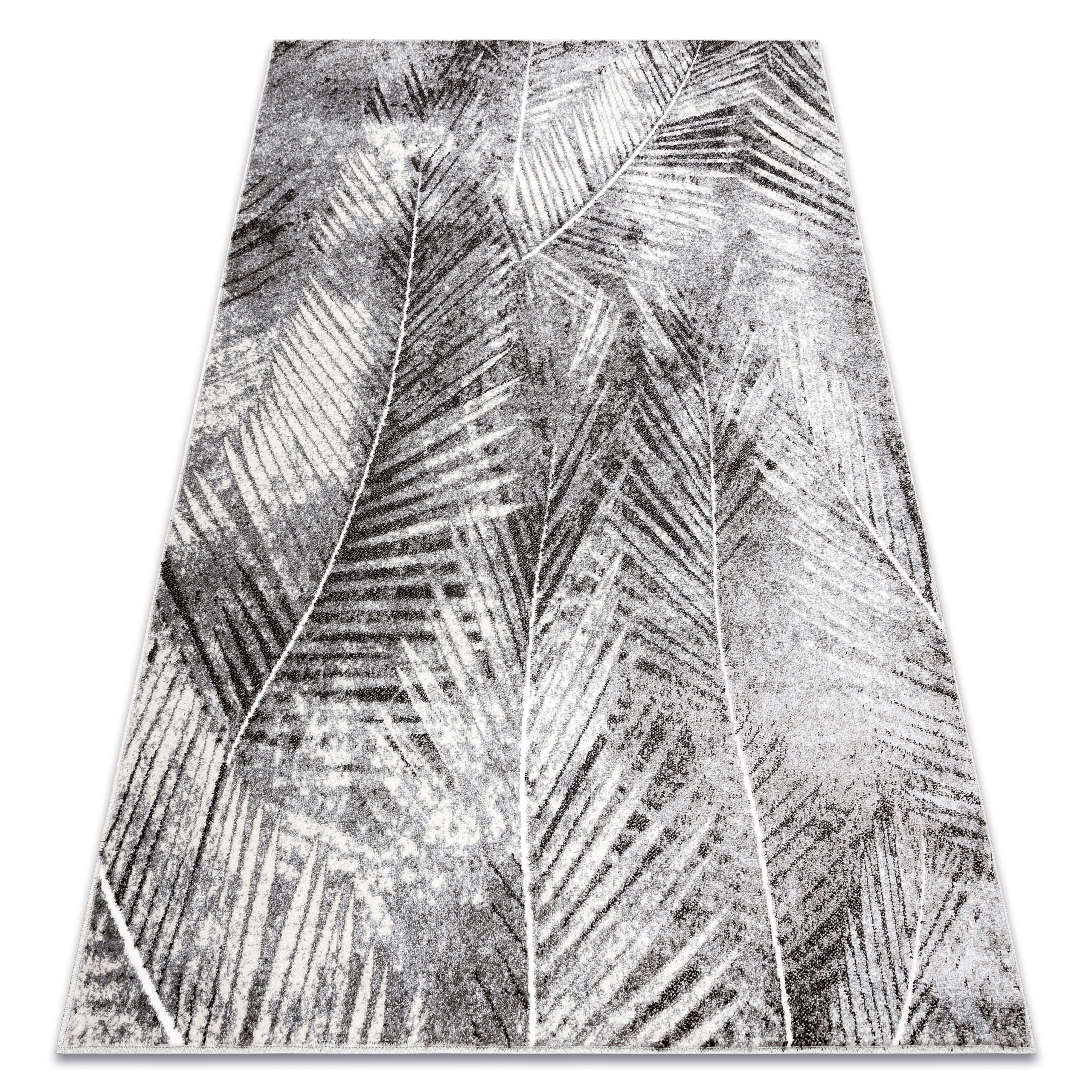 Dywan MATEO 8035/644 Nowoczesny liście palmy - strukturalny 80x150 cm