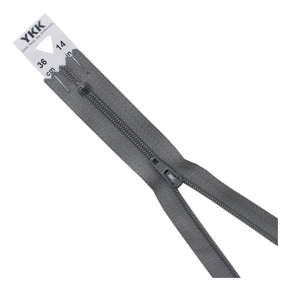 YKK Light Grey Dress and Skirt Zip 36cm