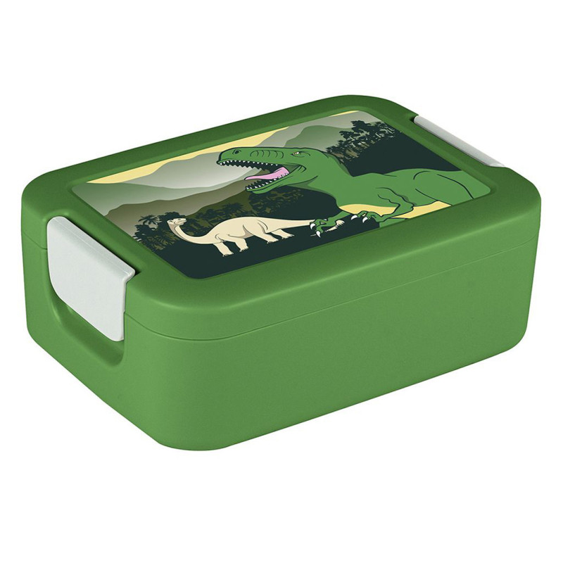 Boîte à lunch Sigma Home Dino avec bac à bento verte SUNWARE