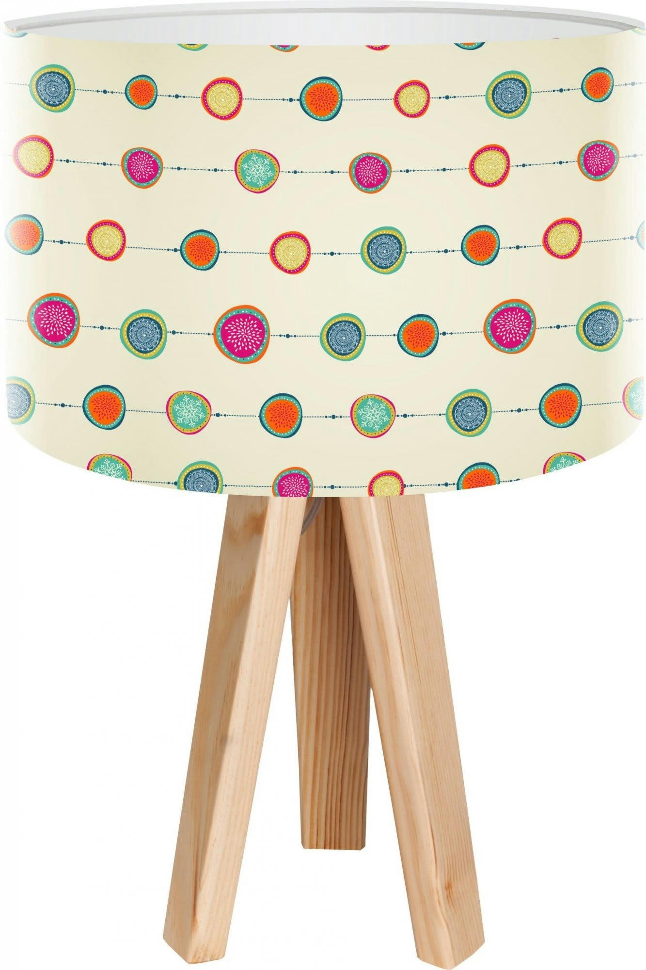 STAMPS - Lampe de chevet Bois Multicolore 30x30x45 cm