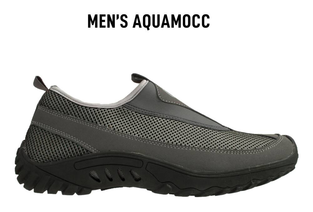 Outbound Men's Waterflow Slip-on Water Shoes with Durable Outsole, Grey