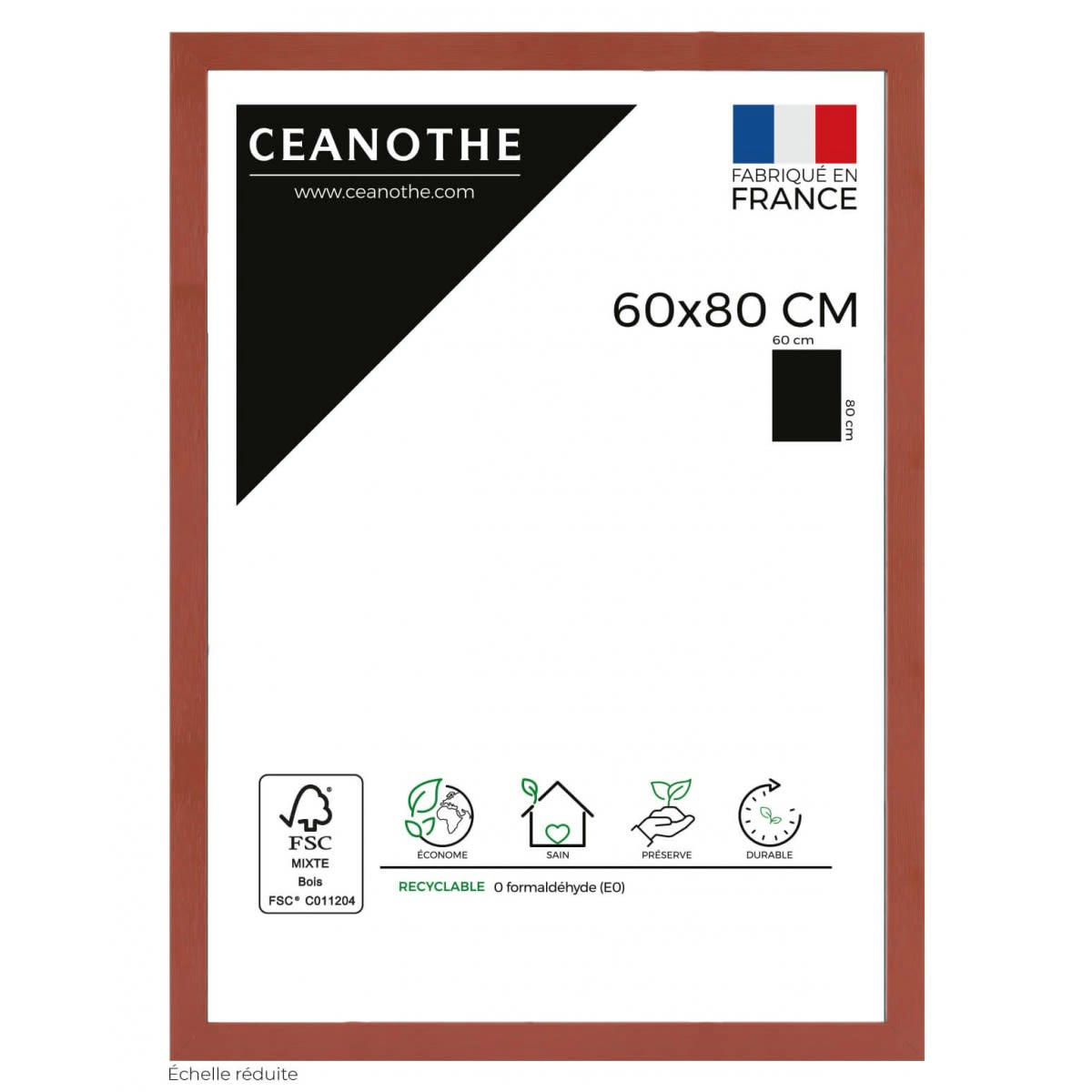 TUTTI FRUTTI - Cadre photo Tutti Frutti Terracotta 60x80 cm bois reconstitué fsc