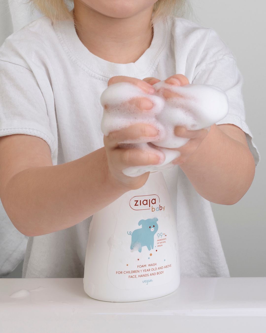 Ziaja Baby Face, Body&Hand Foam Wash For Children 250ml