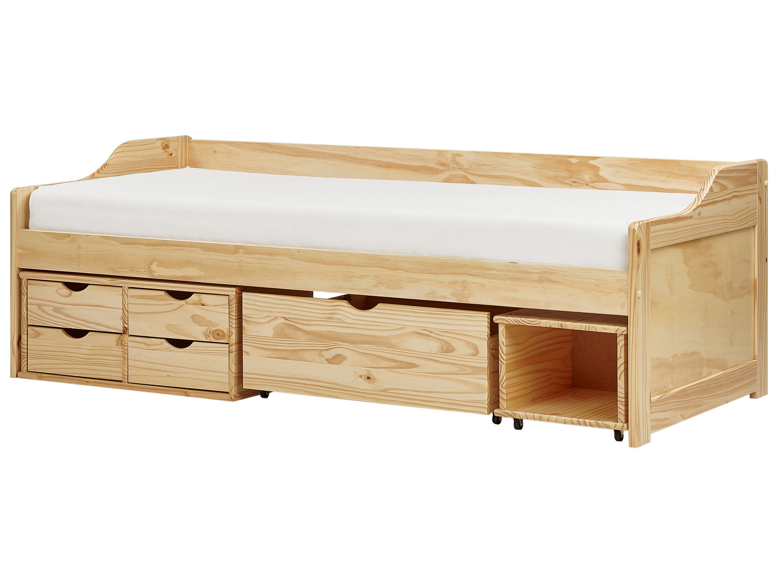 Łóżko dla dzieci 90x200 jasne drewno