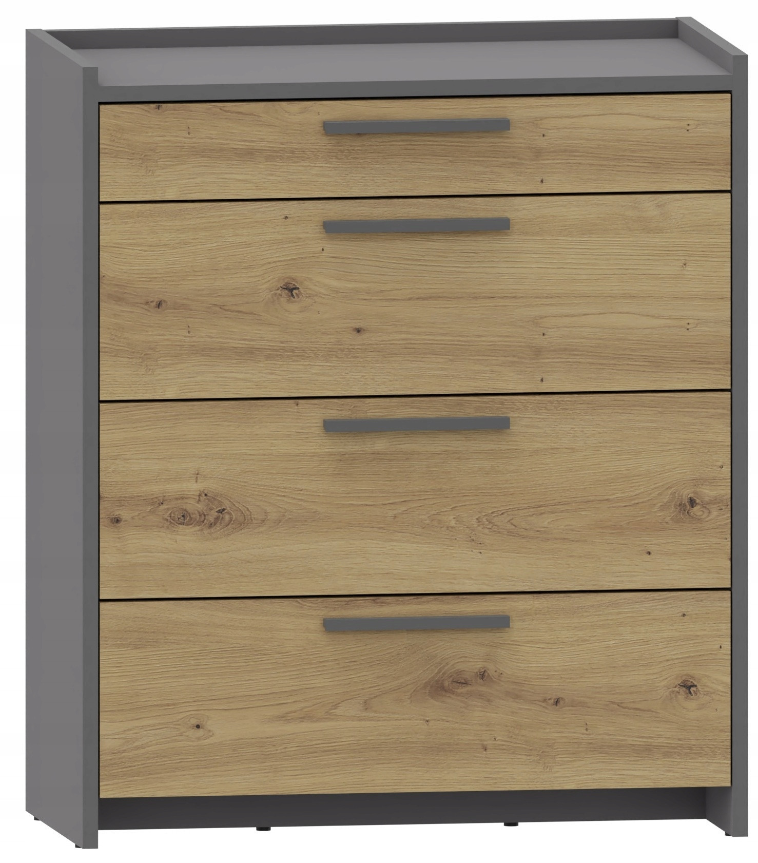 Komoda ALTIVO COM 70 3SW1SN artisan-antracyt duża szafka 4 szuflady ubrania