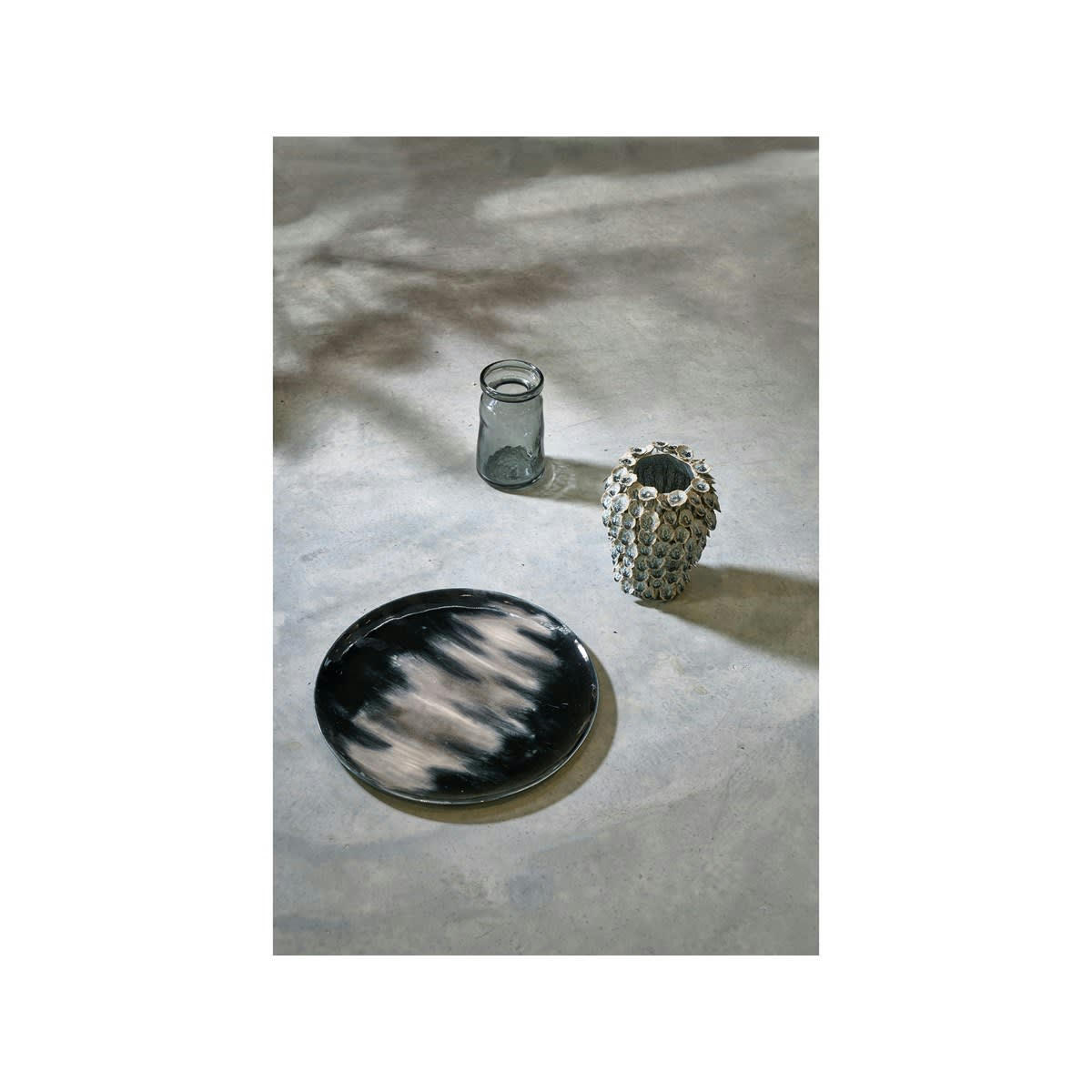 LIVING - Vase en verre gris