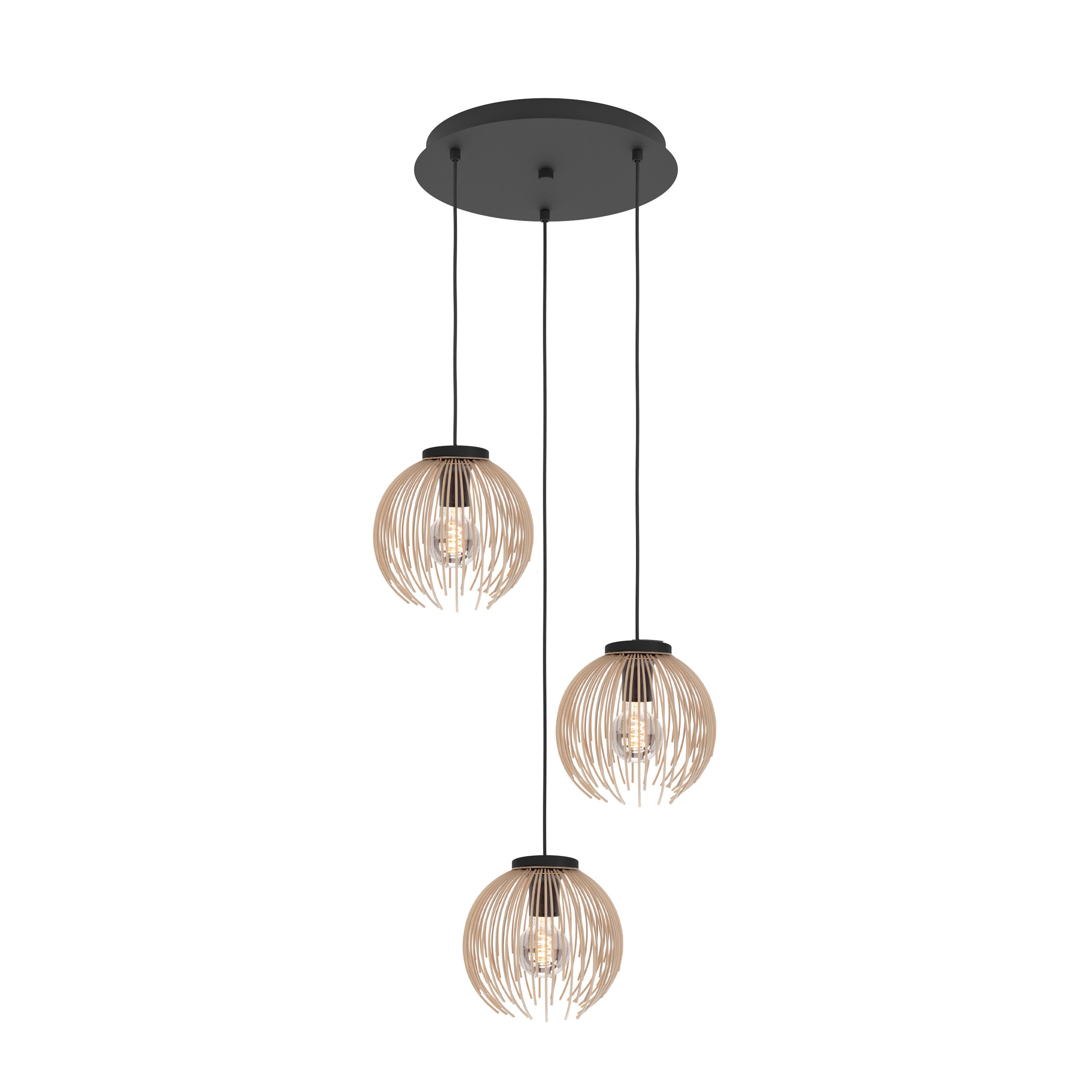 EGLO hanglamp Venezuela-A - E27 - Ø 49.5 cm - zandkleur