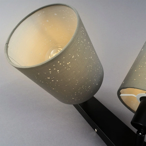 Spotleuchte »STOFA«, Länge: 47,5 cm, Höhe: 25,9 cm, schwarz-grau
