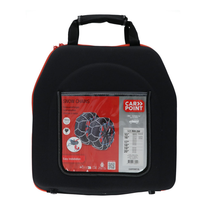 Chaîne à neige RVX-250 16 mm 2 pièces CARPOINT