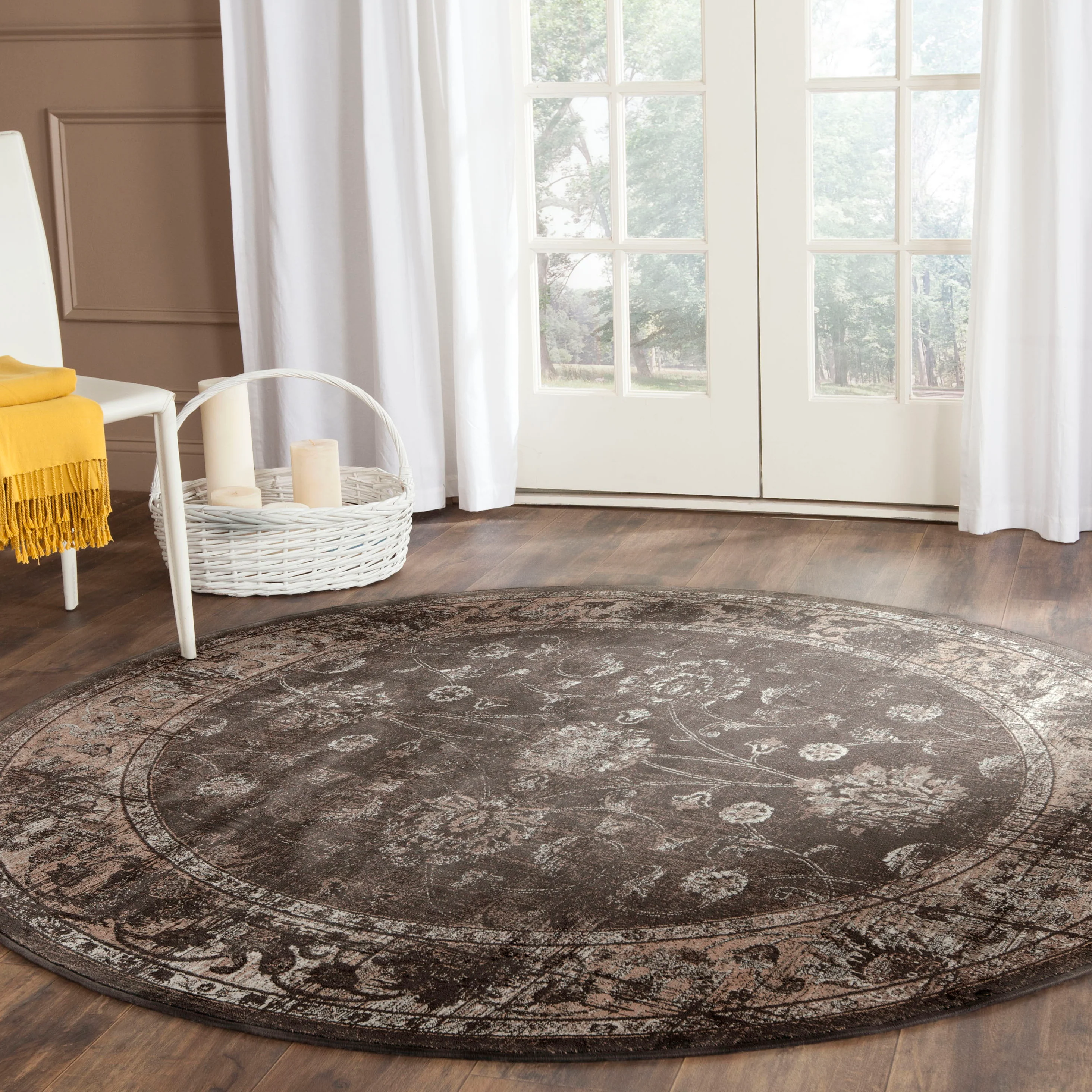 Vintage vloerkleed Peri rond