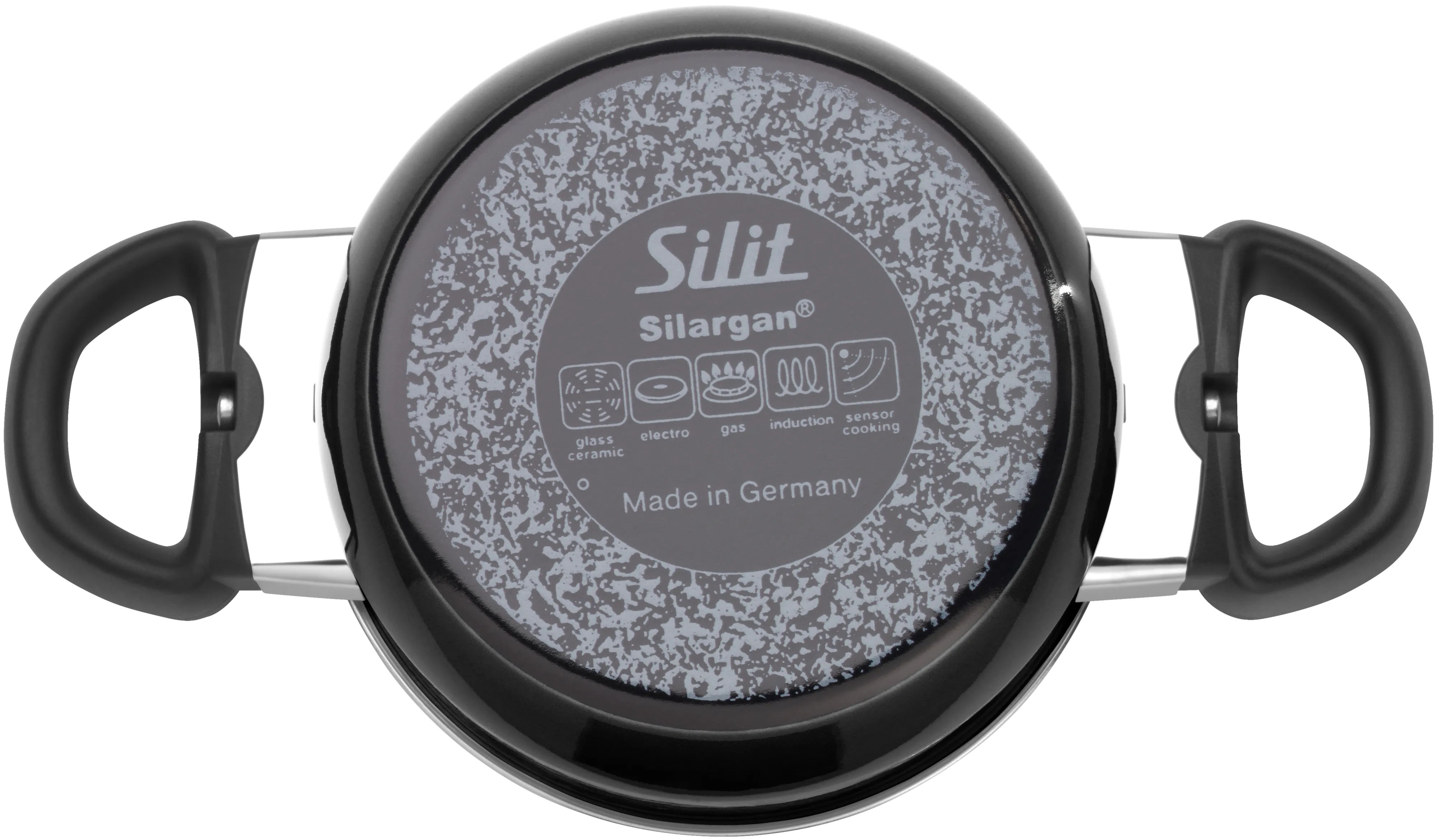 Silit Silargan Modesto Line Braising Pan 16cm with lid,Black