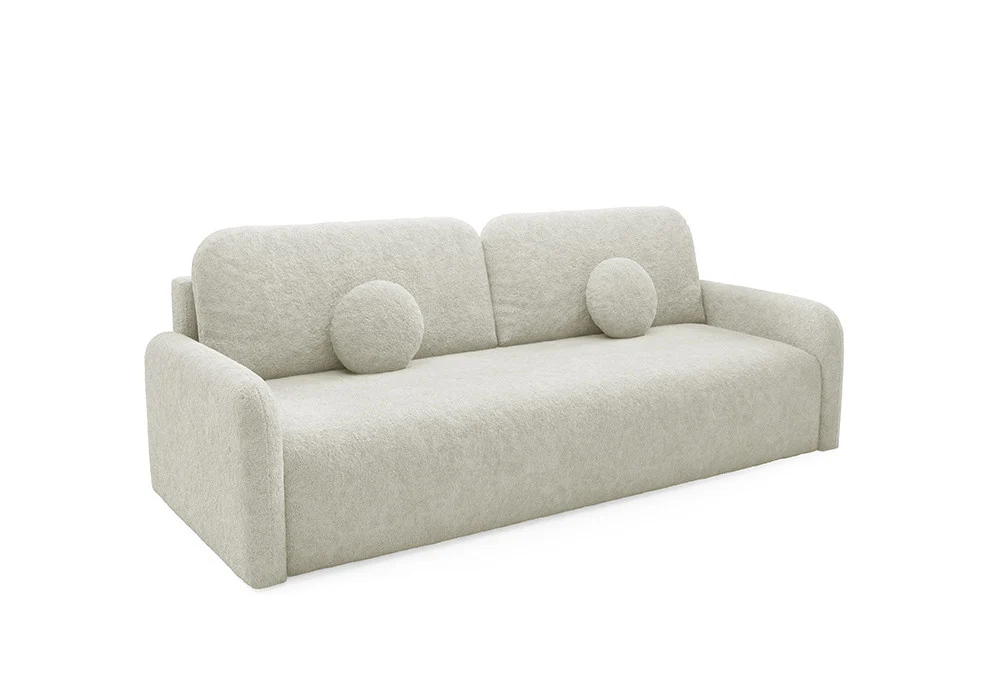 Sofa tapicerowana RAVIO z funkcją spania Kremowy