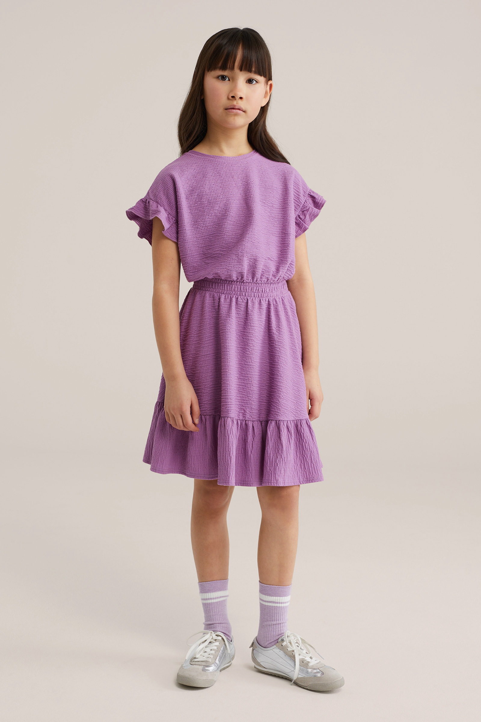 Meisjes seersucker jurk