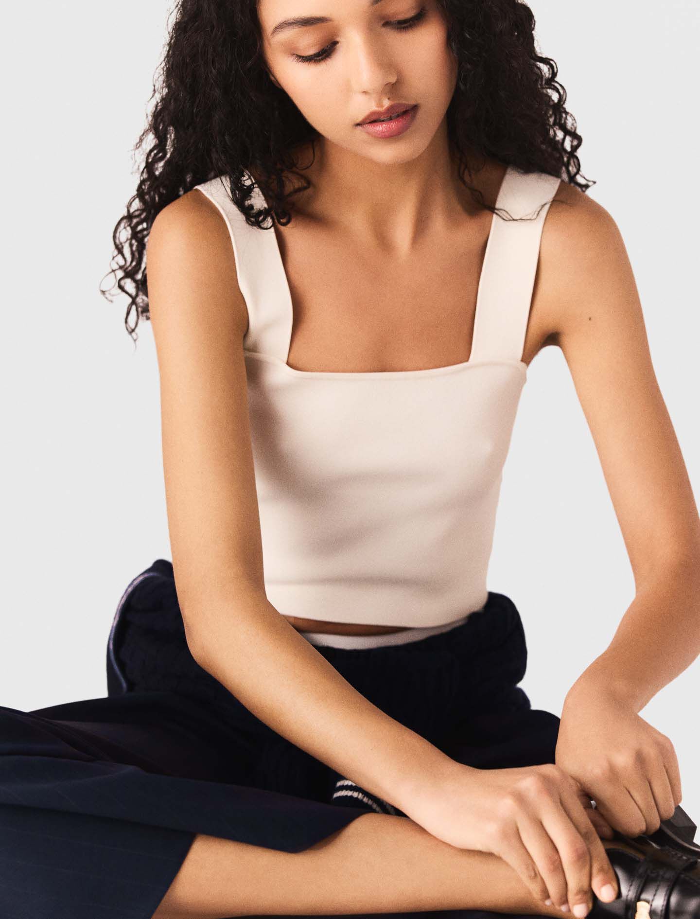 Crop top en maille