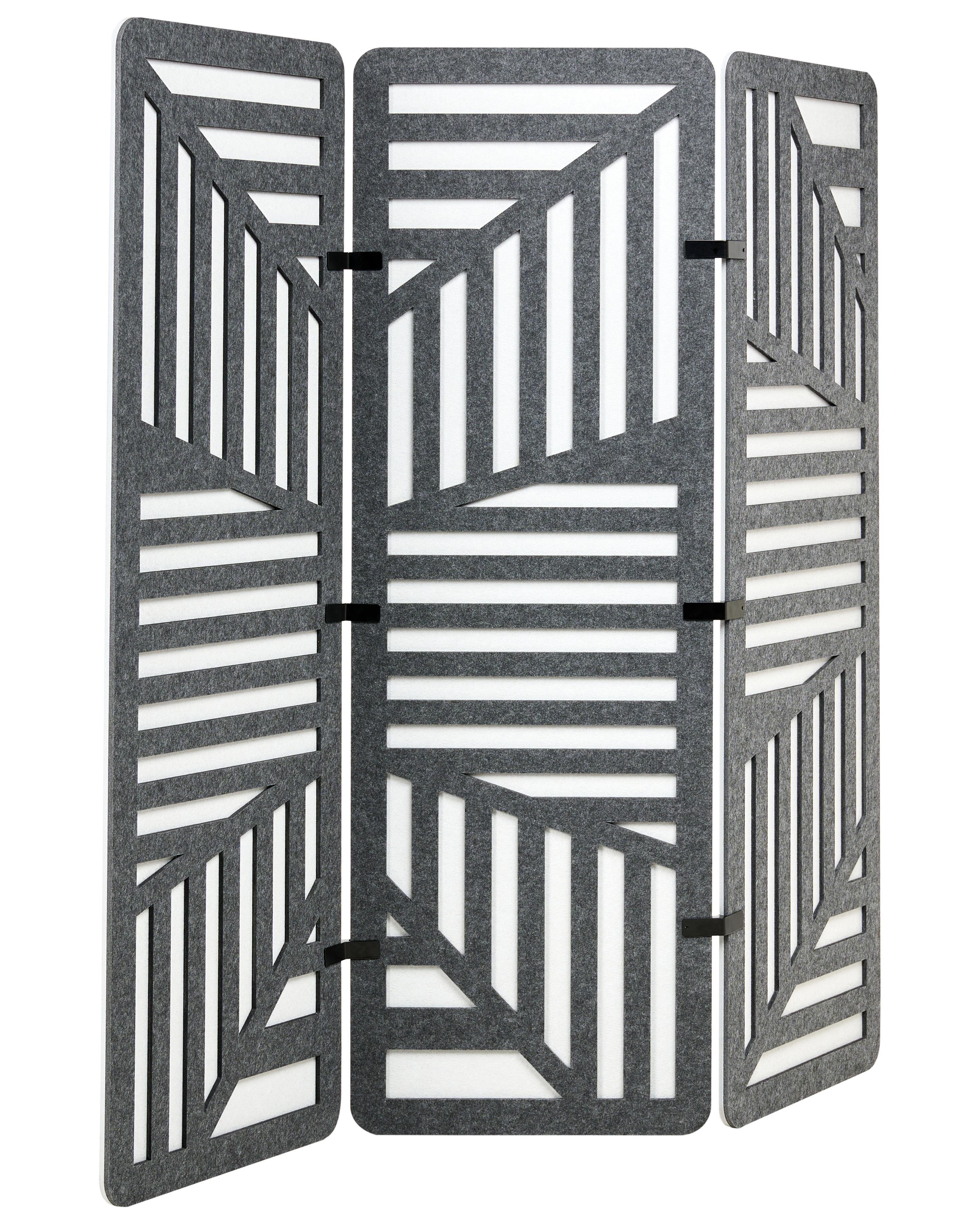 Office Divider FUTURA 180 x 180 cm Dark Grey