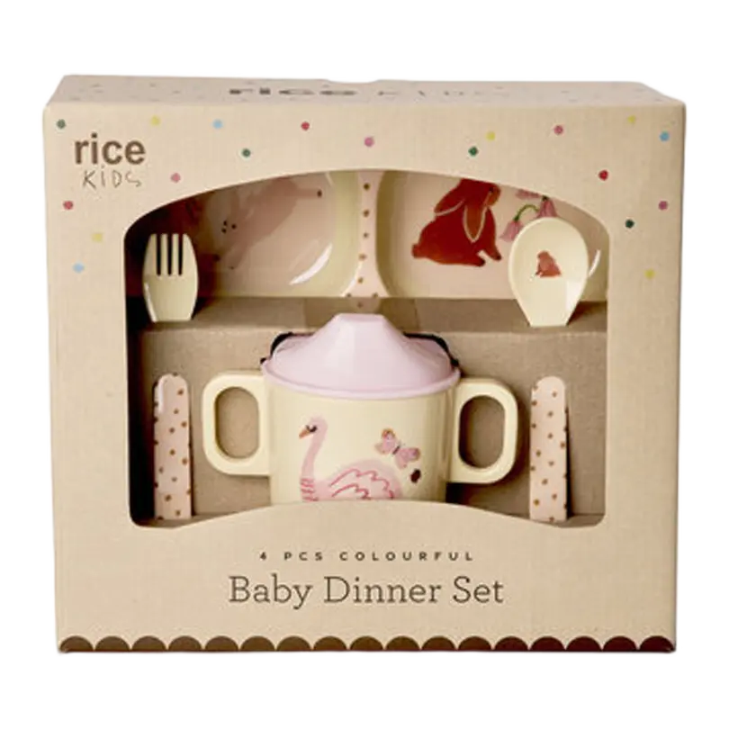Kinder Geschirr-Set 4-teilig Fairytale