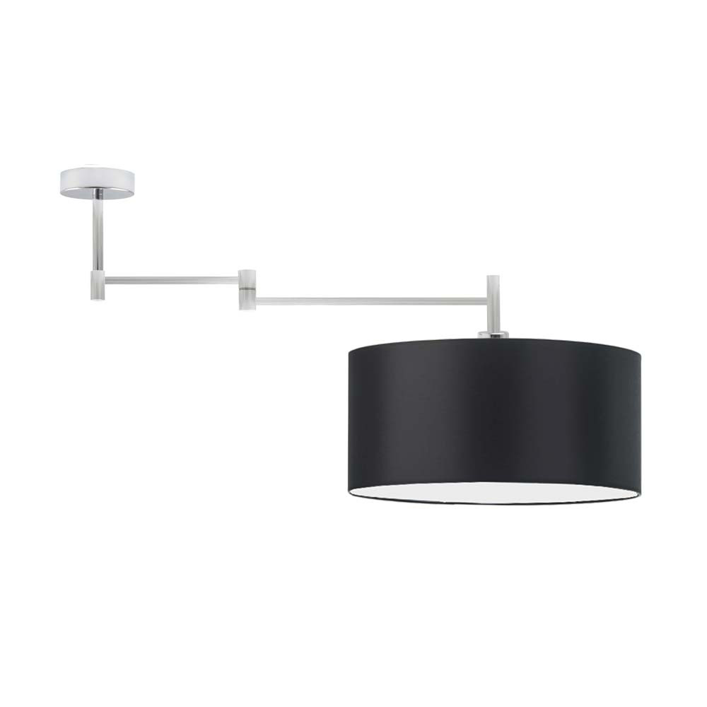 Kontrastowa lampa sufitowa RANGUN Chrom – Czarny