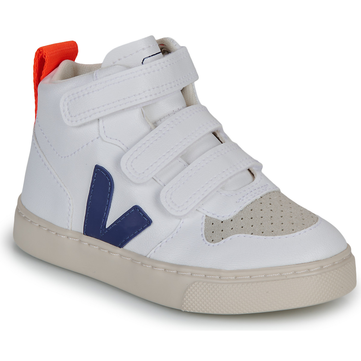 Veja - SMALL V-10 MID - White / Blue