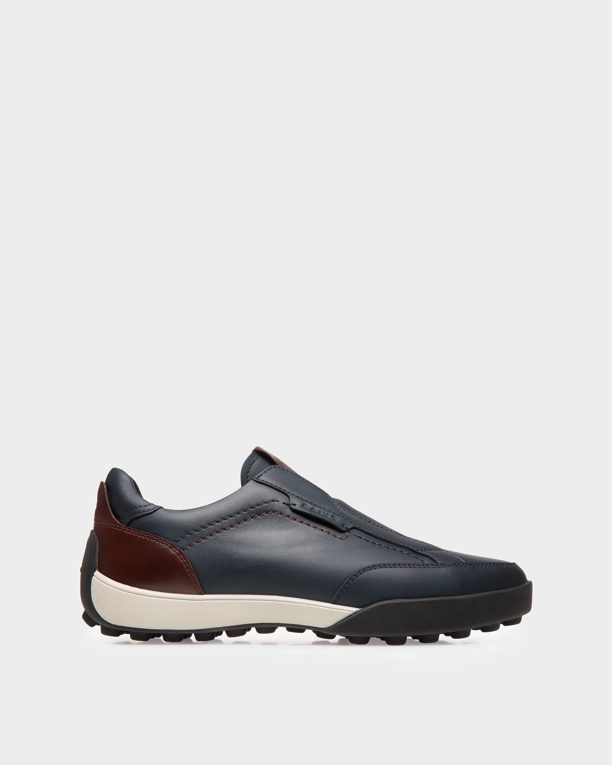 Manto Runner Sneaker aus Leder in Marineblau
