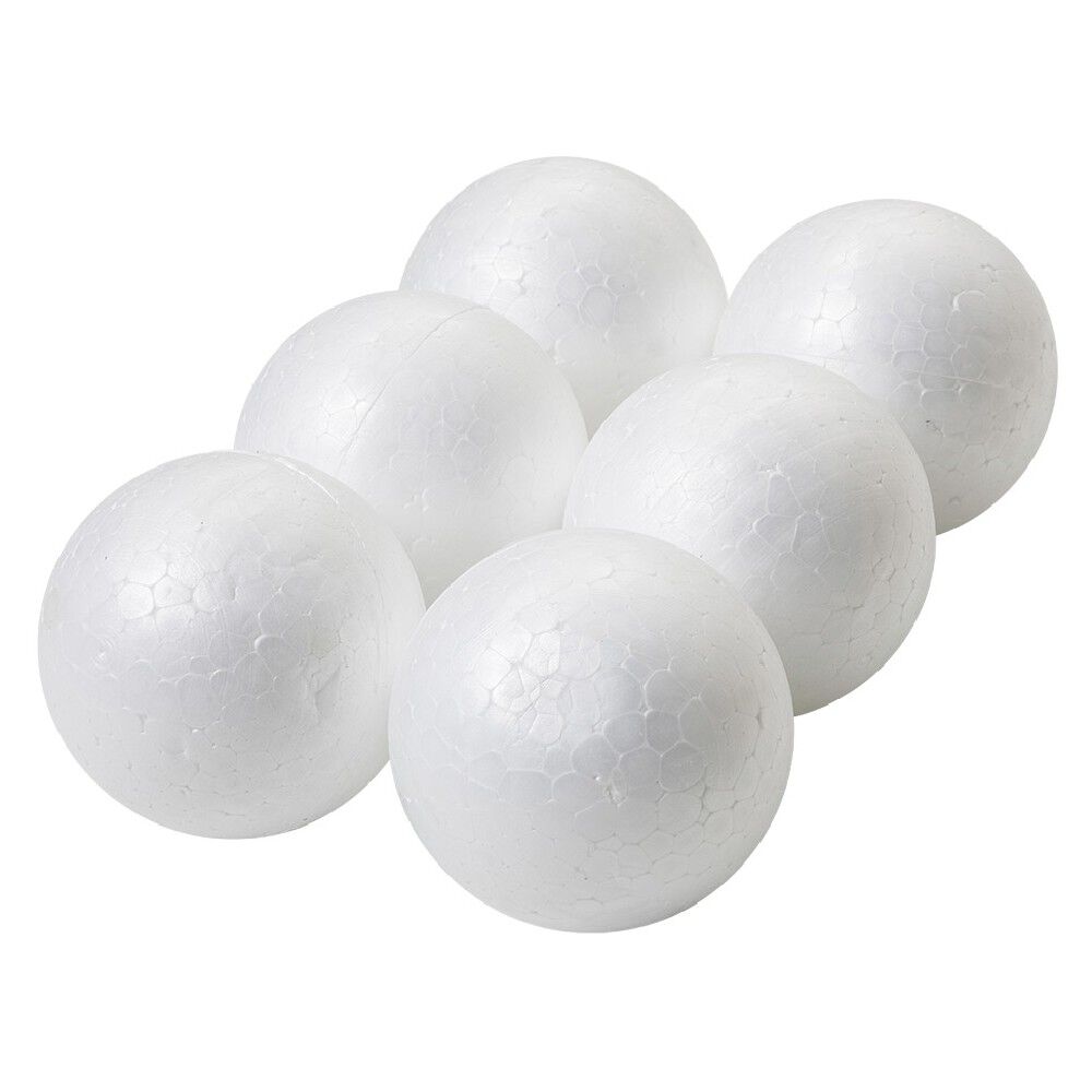 Boule de No&euml;l blanche x6