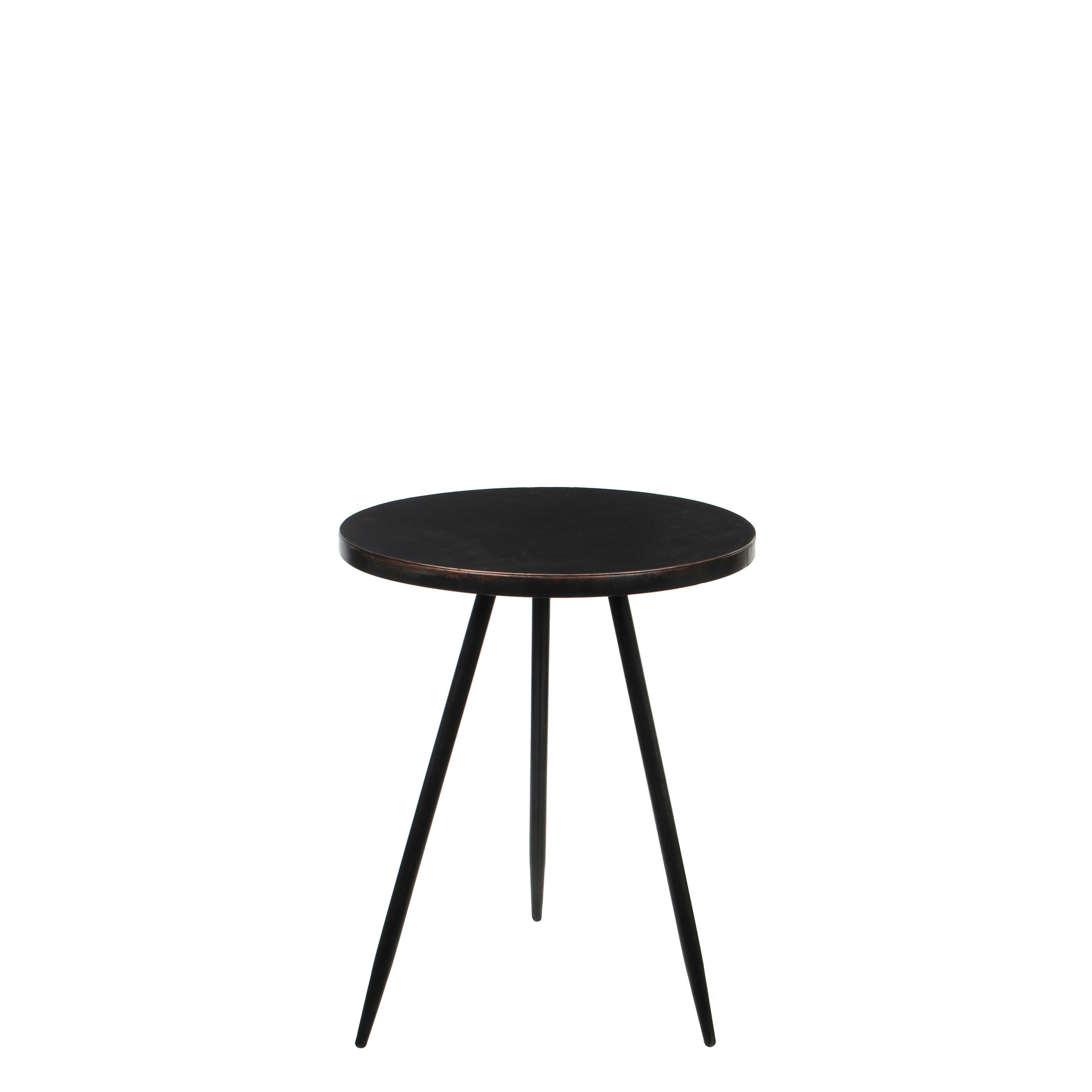 KENT - Table d'appoint en métal noir