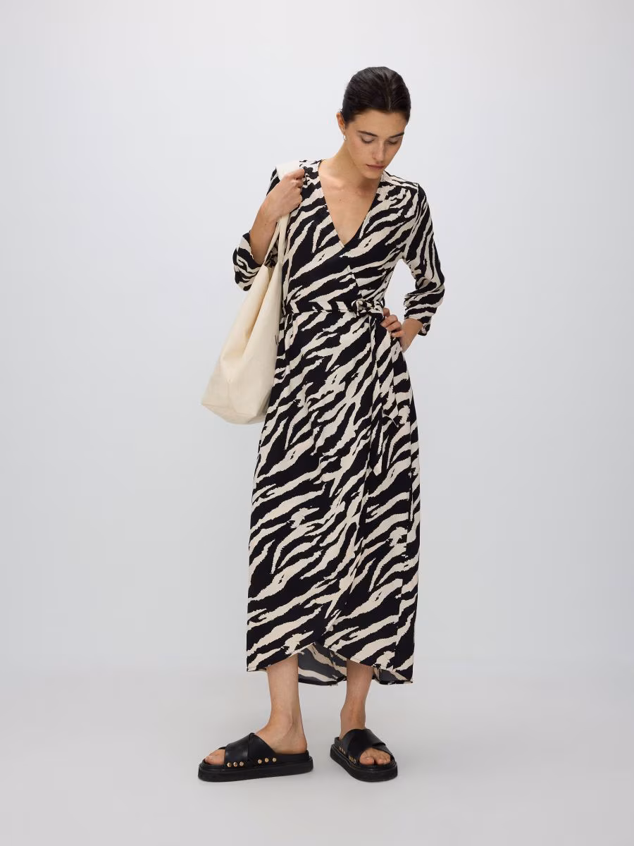 Patterned Viscose Dress