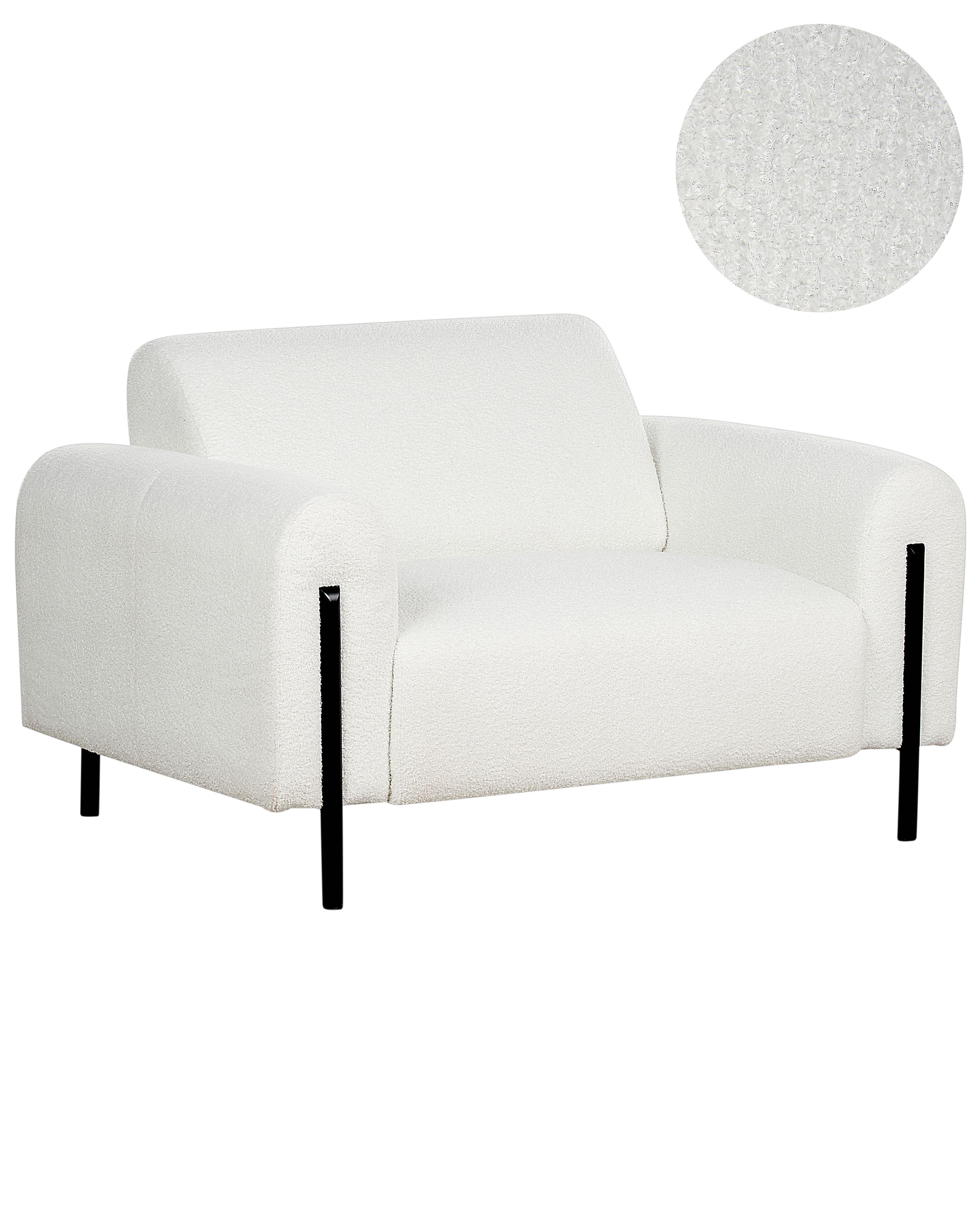 Armchair ASKIM Boucle White
