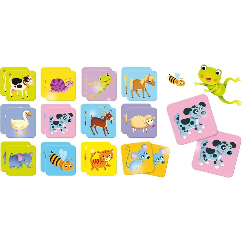 Memospiel 24-teilig Baby Memo Die Tiere