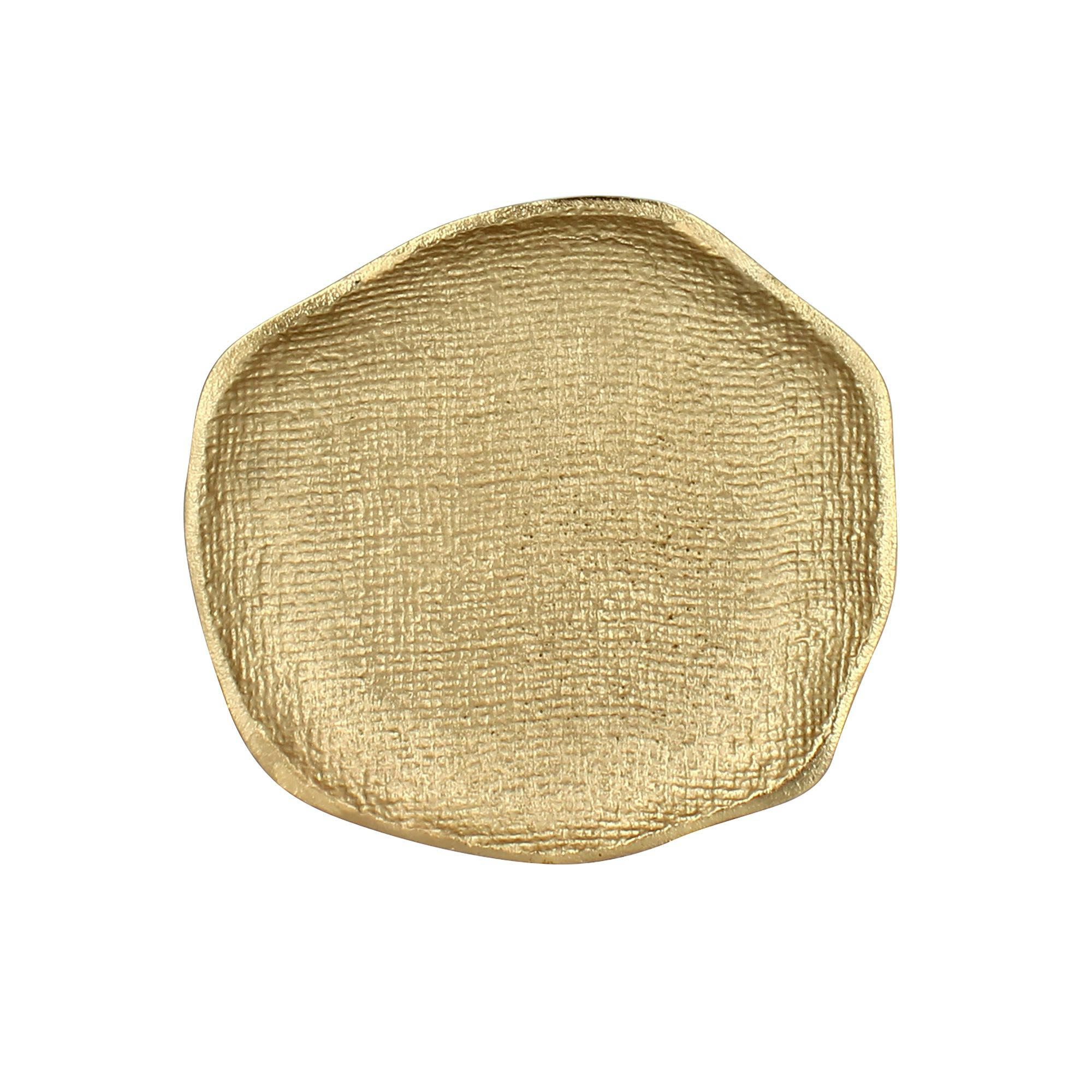 NABI - Plateau en aluminium doré Ø25cm