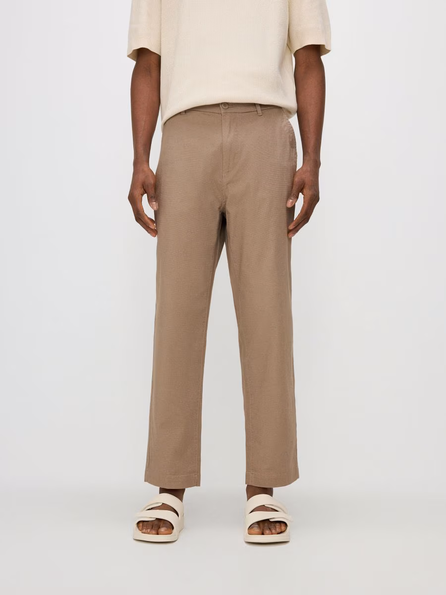 Cotton Slim Trousers