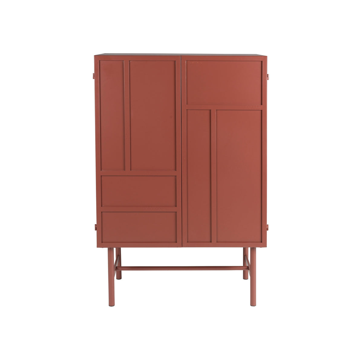 Housecraft Living Davis Kast Metaal Bruin/ Rood