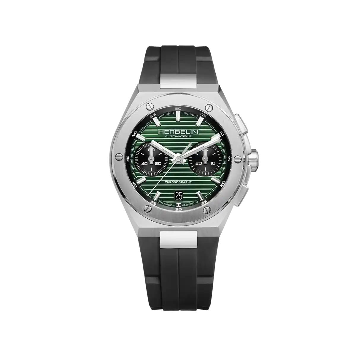 CAP CAMARAT – CHRONO AUTOMATIQUE – VERT & FKM NOIR